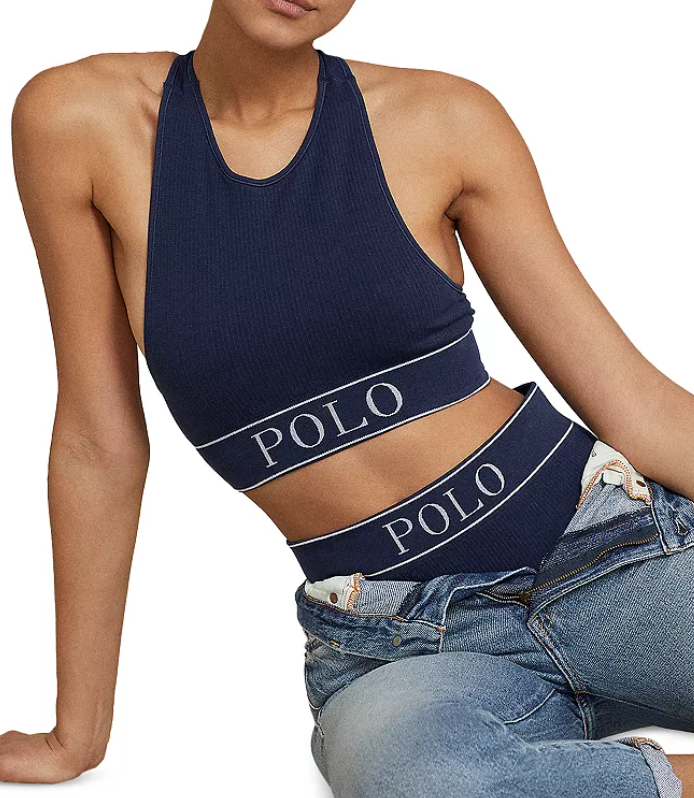 Polo Ralph Lauren Seamless Ribbed Longline Bralette