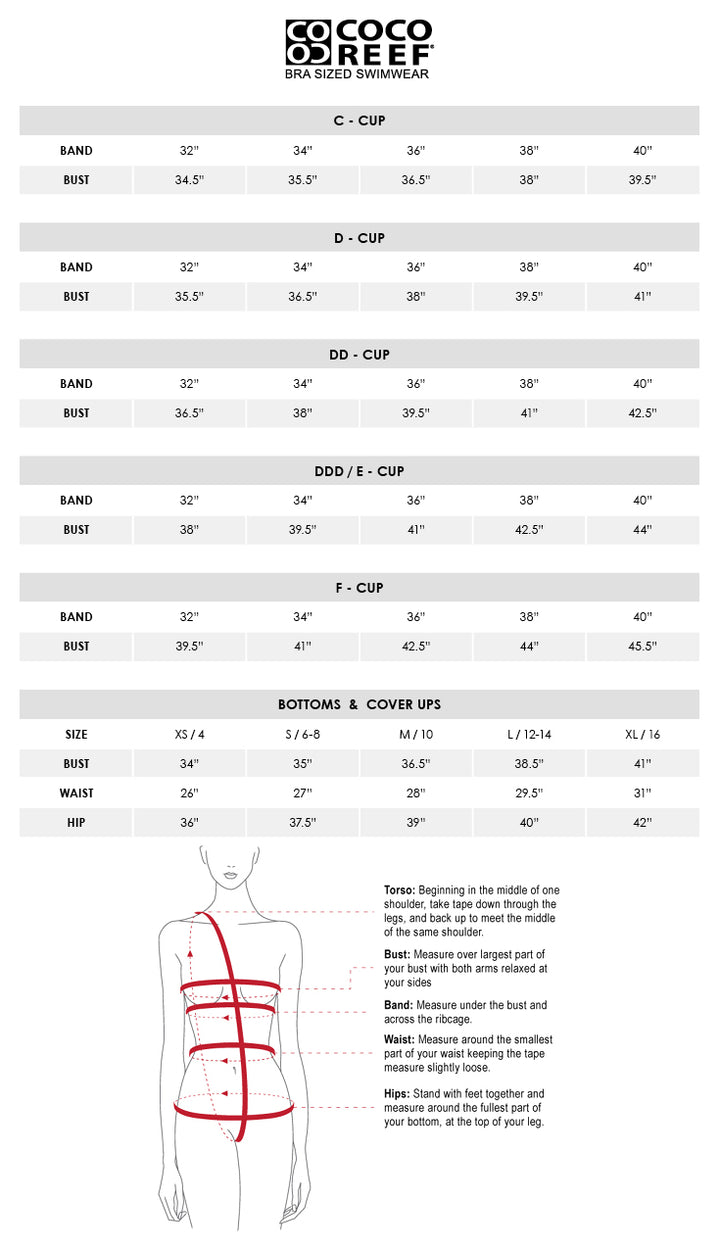Coco Reef Current Mesh Underwire Bra-Sized Tankini Top