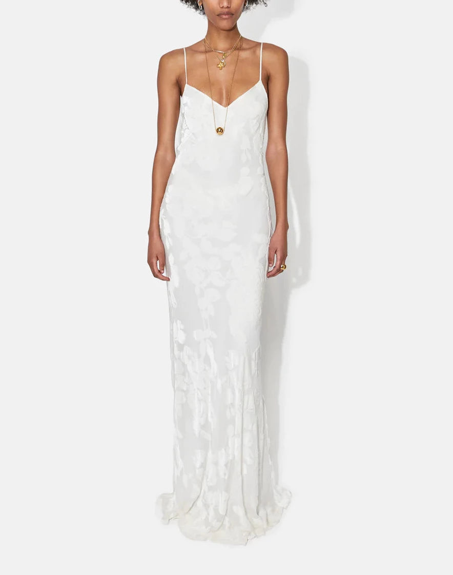 Galvan Frida Velvet Devoré Gown