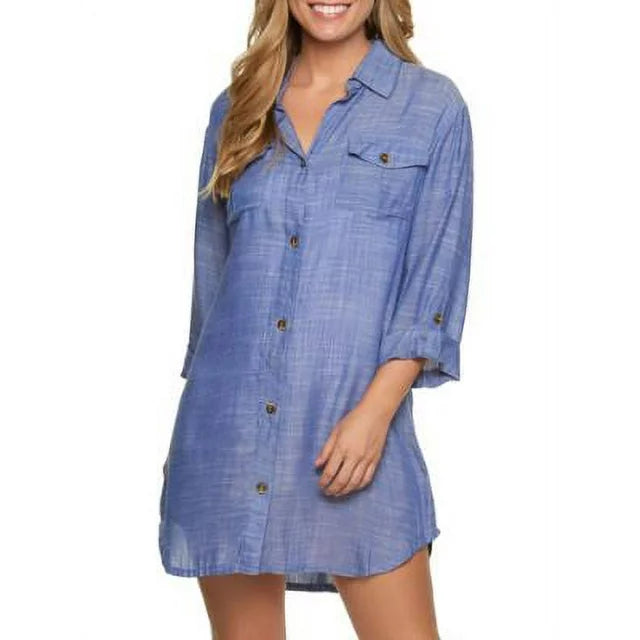 Dotti Travel Muse Shirtdress Cover-Up