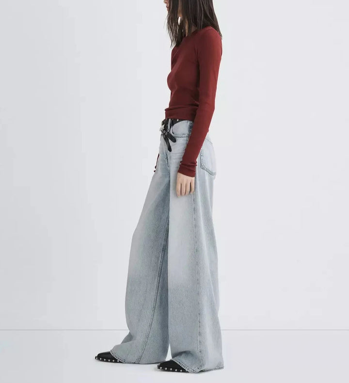 rag & bone Essential Rib Knit Long Sleeve Tee