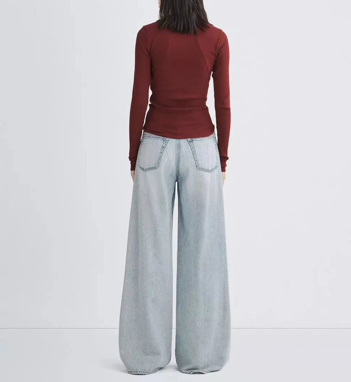 rag & bone Essential Rib Knit Long Sleeve Tee