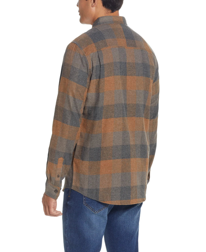 Weatherproof Vintage MEN Plaid Burnout Shirt