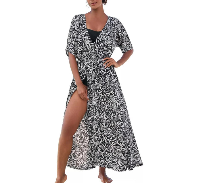 Swim 365 Faux-Wrap Swim Cover up