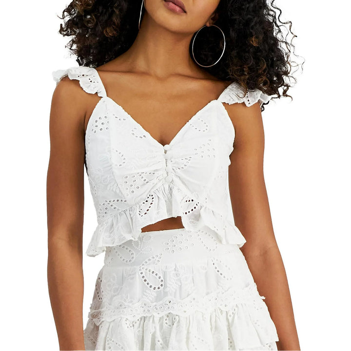 GUESS Arielle Cotton Sleeveless Eyelet Top