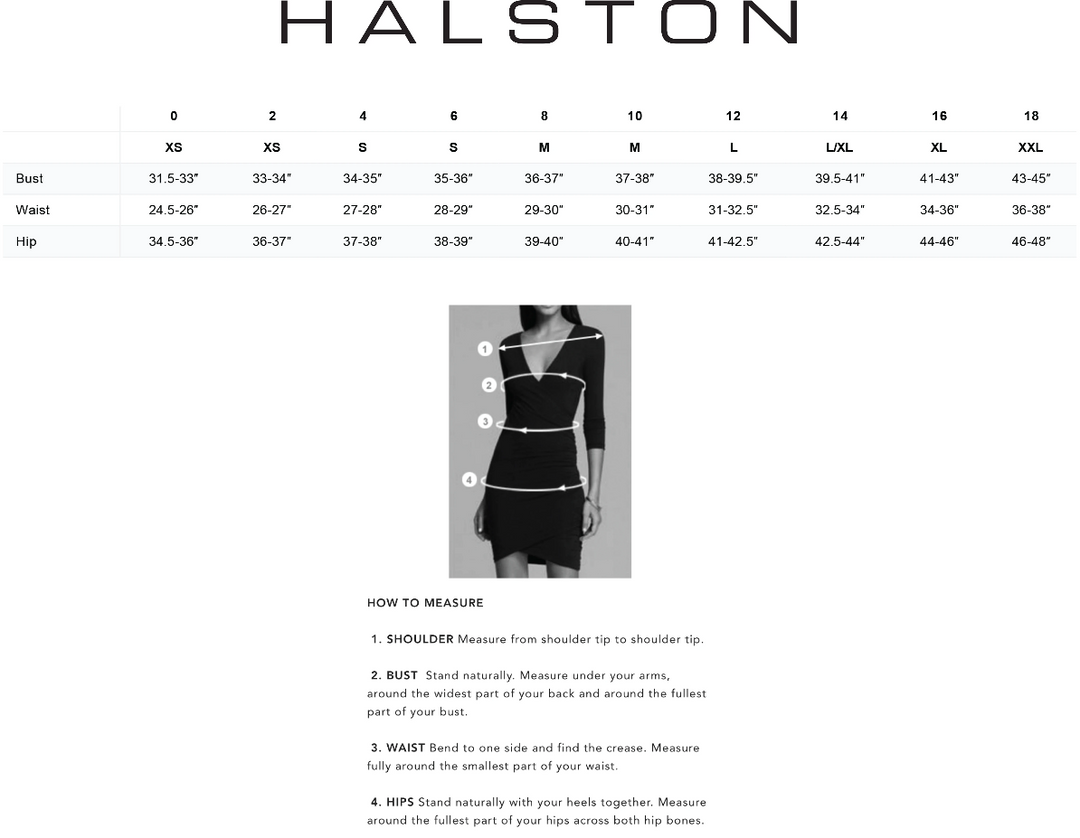 HALSTON Piper Crystal Trim Dress