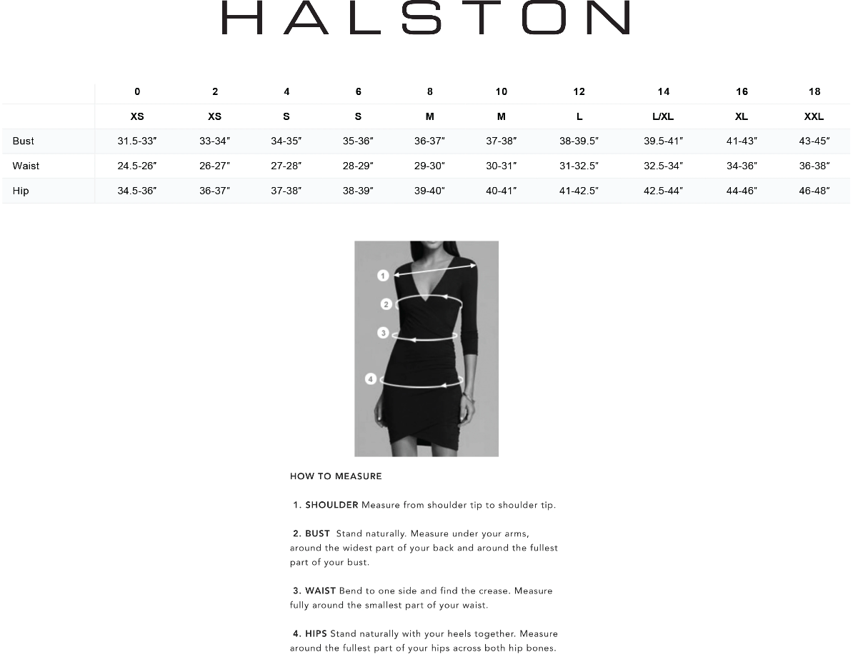 HALSTON Piper Crystal Trim Dress