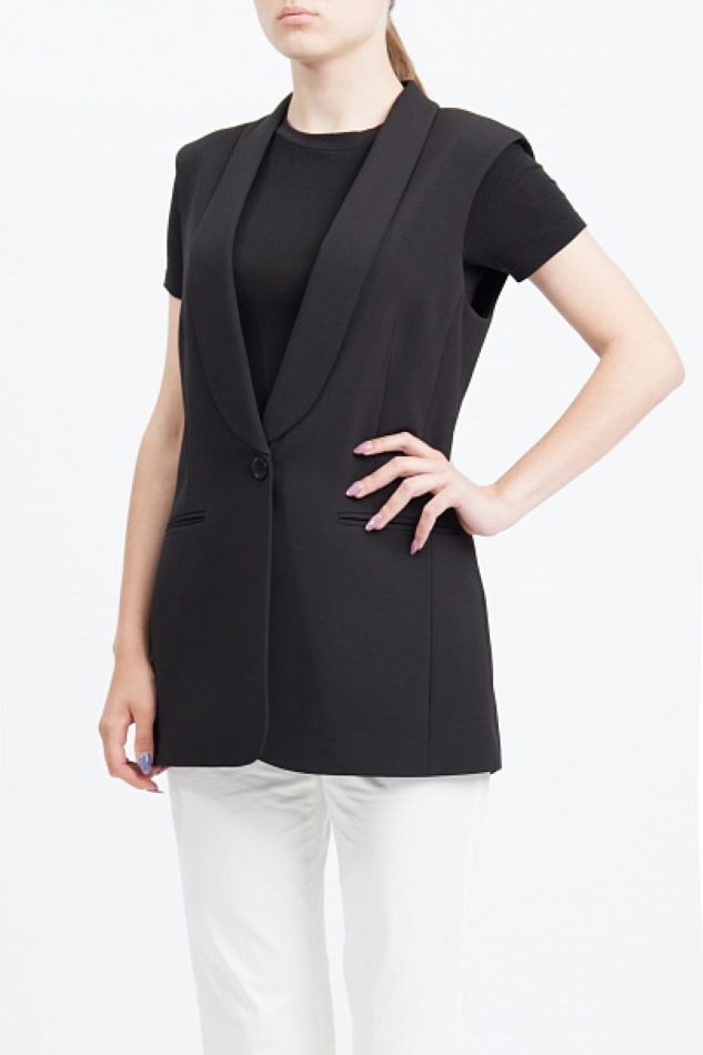 BCBGMAXAZRIA Cole Zipper-Back Vest