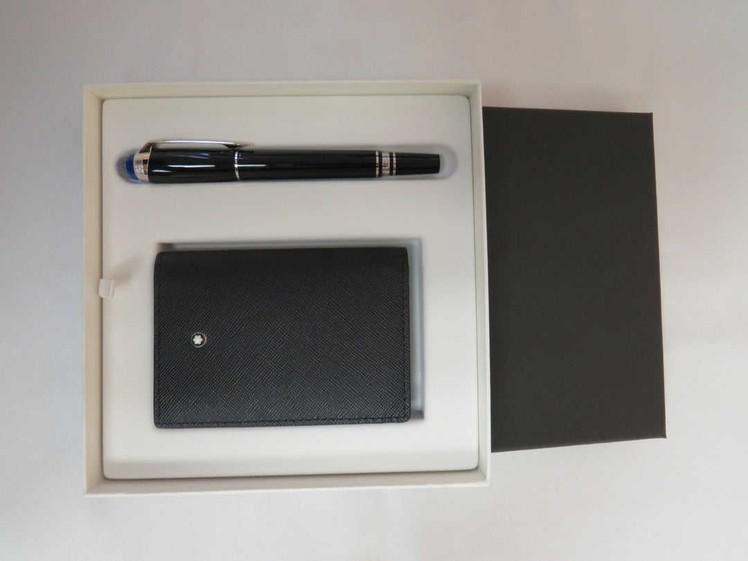 Montblanc StarWalker Fineliner & Sartorial Business Card Holder Set