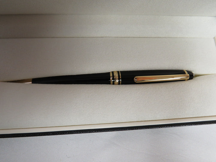 Montblanc Meisterstück Gold-Plated Black Resin Classique Ballpoint Pen