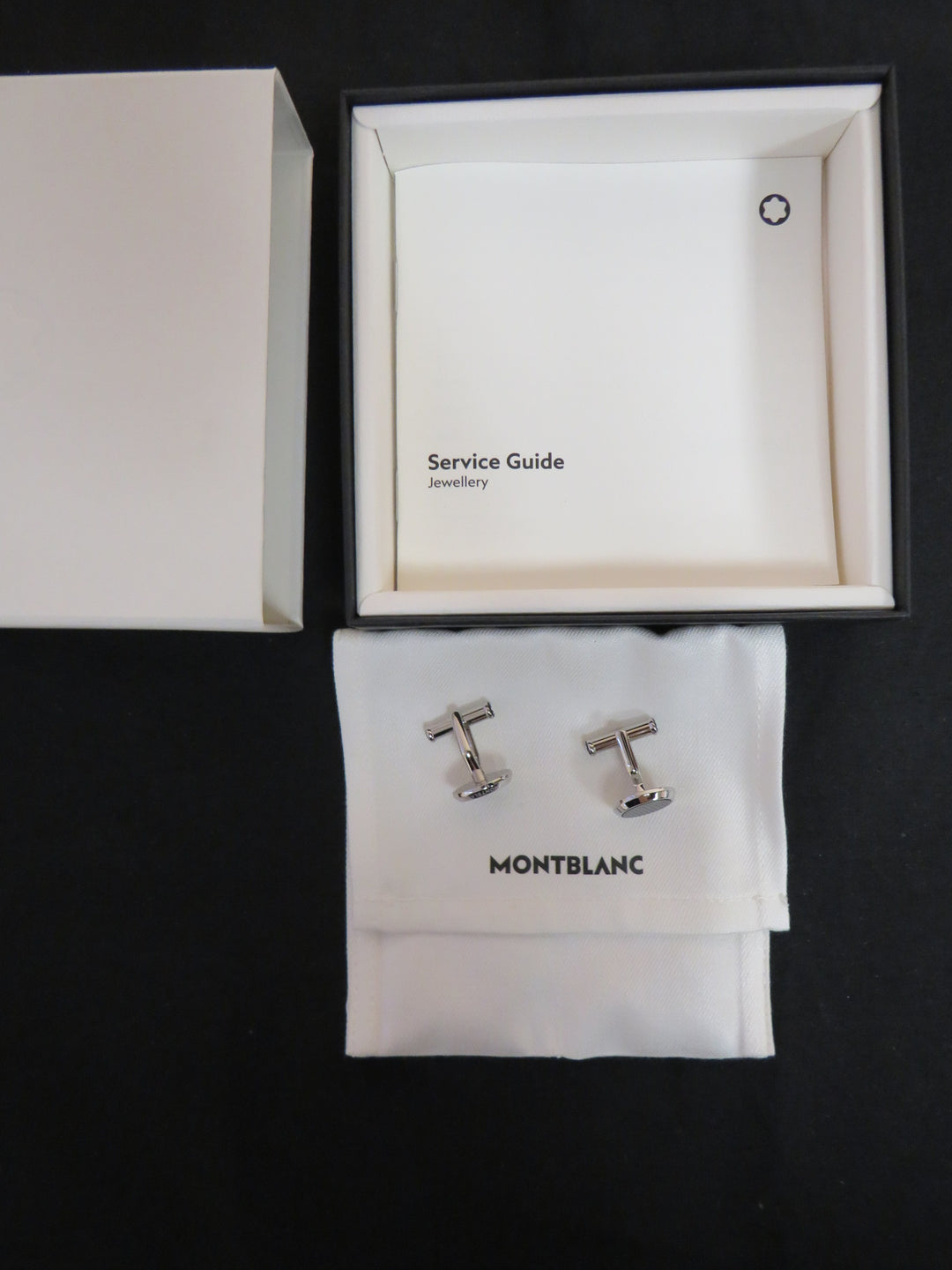 Montblanc Meisterstück Onyx Inlay Round Cufflinks