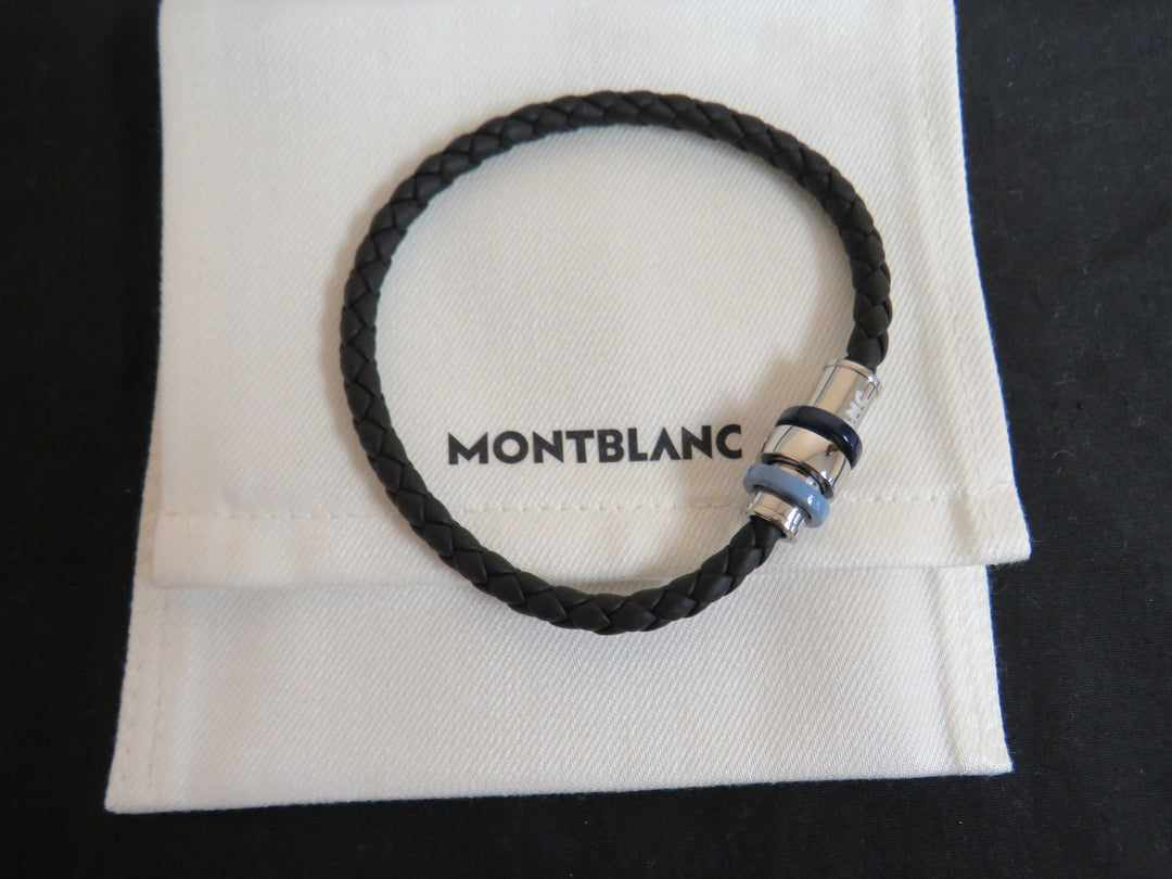 Montblanc 1858 Ice Sea Leather Bracelet