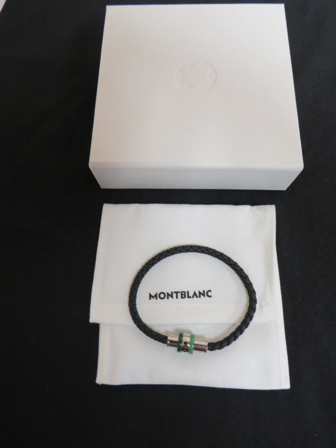 Montblanc 1858 Garnet Signature Logo Bracelet