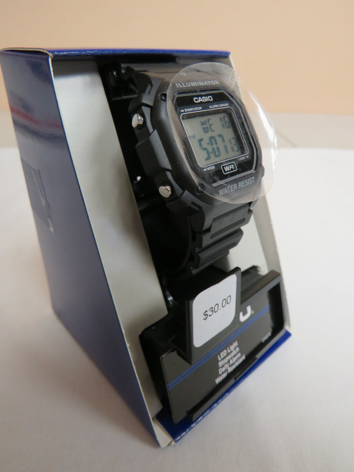 Casio Men's Digital Black Resin Strap Watch