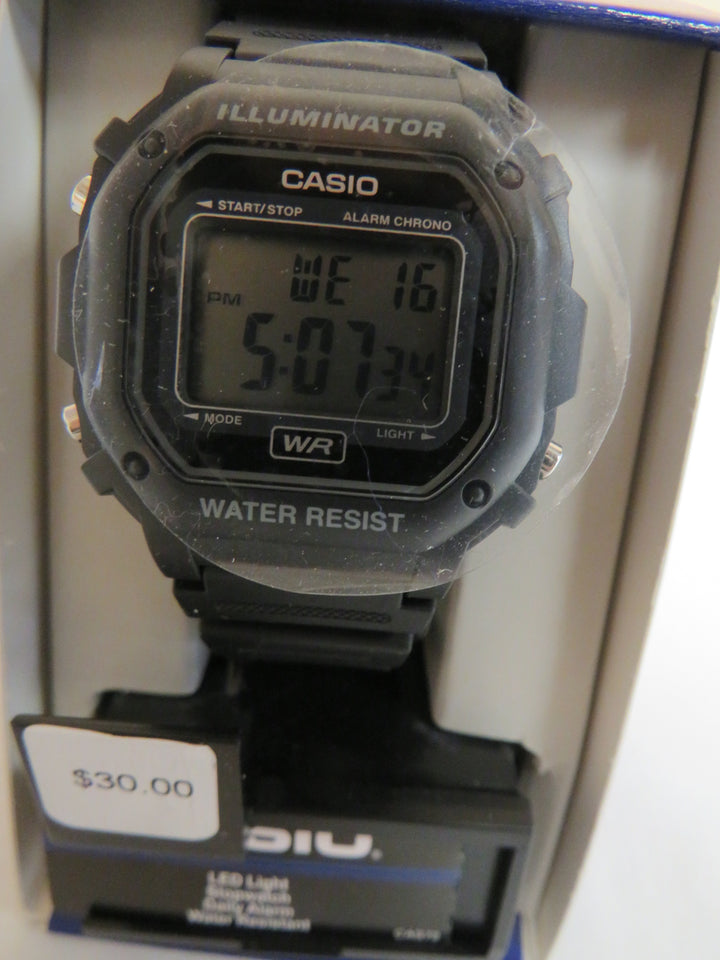 Casio Men's Digital Black Resin Strap Watch