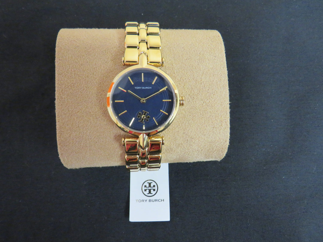 Tory Burch Women's Kira Gold-Tone Stainless Steel Bracelet Watch 30mm