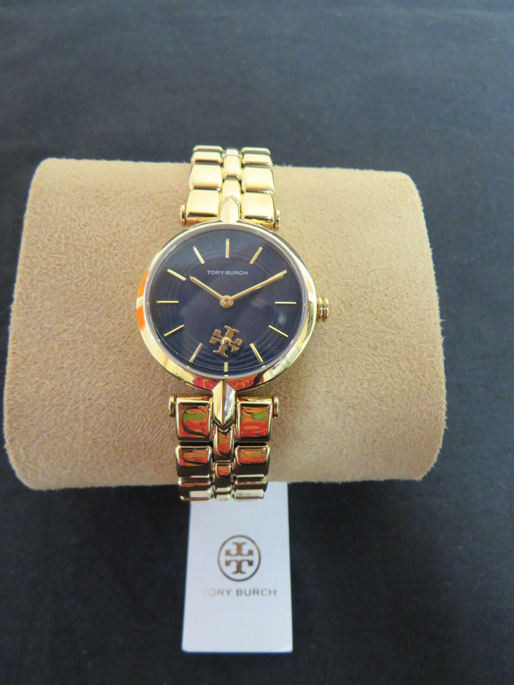 Tory Burch Women's Kira Gold-Tone Stainless Steel Bracelet Watch 30mm