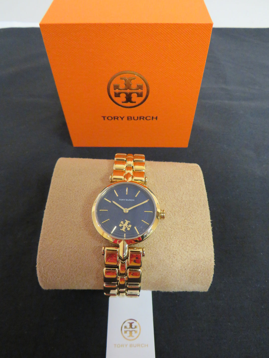 Tory Burch Women's Kira Gold-Tone Stainless Steel Bracelet Watch 30mm