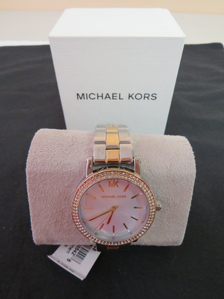 Michael Kors Women's Corey Three-Hand Two-Tone Alloy Watch 38mm