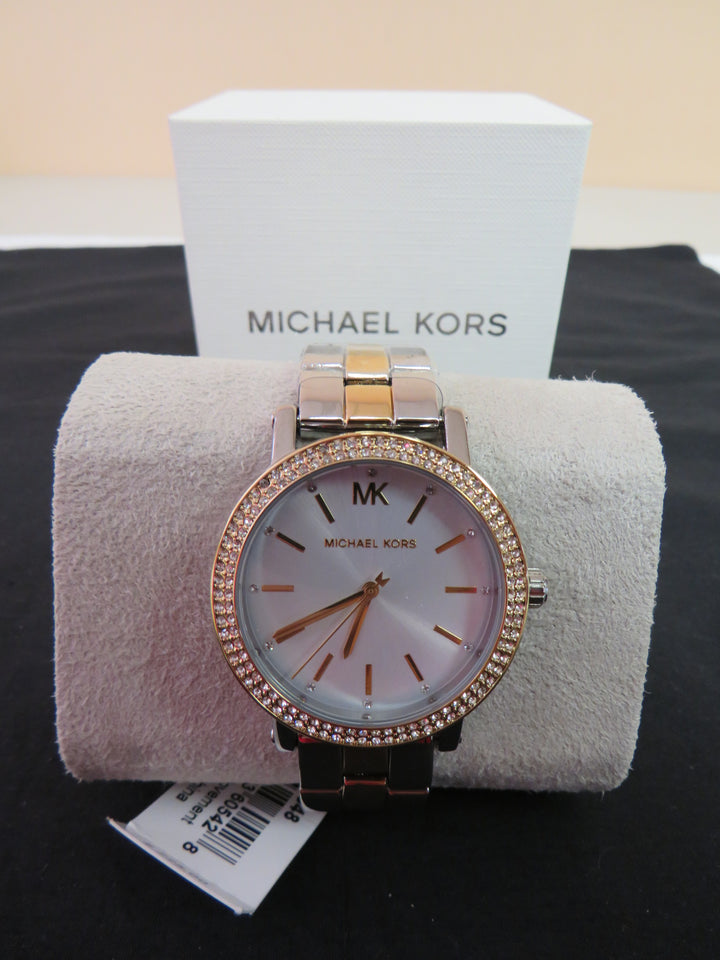 Michael Kors Women's Corey Three-Hand Two-Tone Alloy Watch 38mm