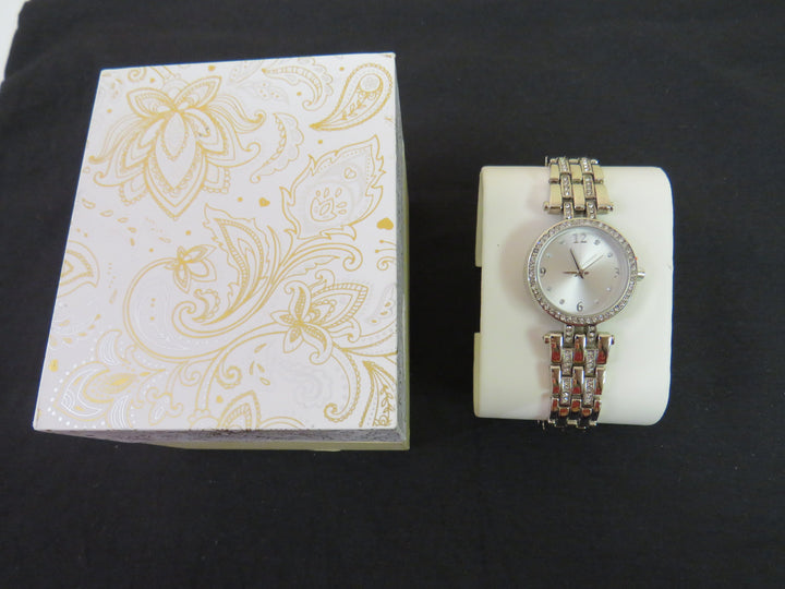 Charter Club Women's Pavé Bracelet Watch