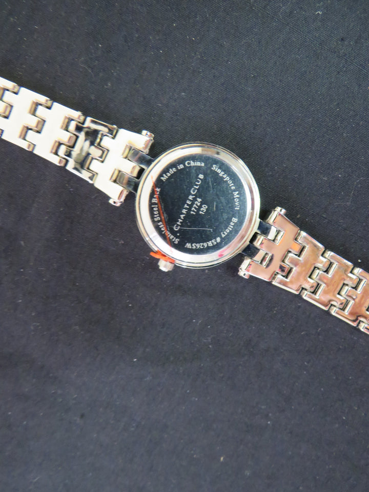 Charter Club Women's Pavé Bracelet Watch