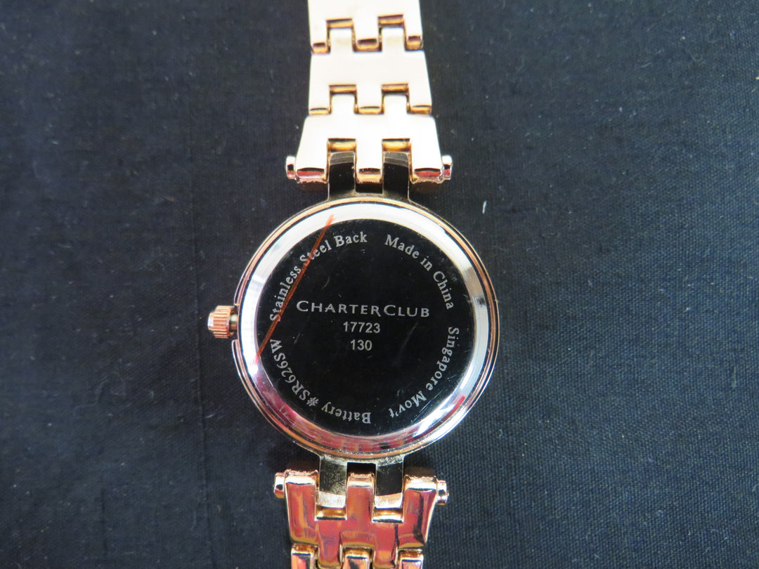 Charter Club Women's Pavé Bracelet Watch
