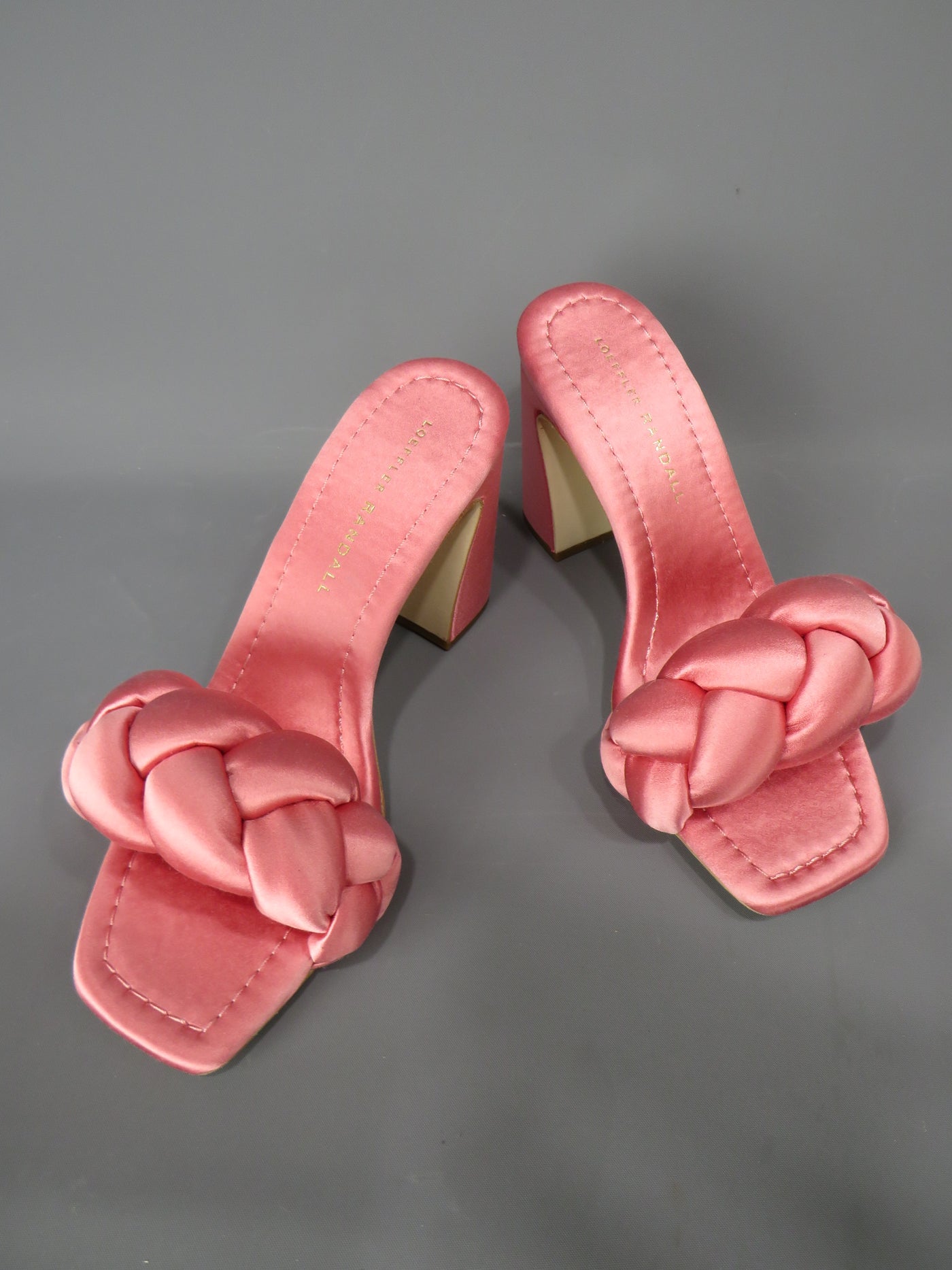 Loeffler Randall Freya Braided Curved Heel Sandals