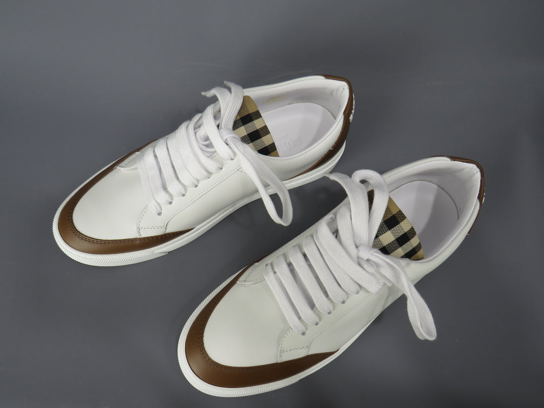 Burberry Lace Up Low Top Sneakers