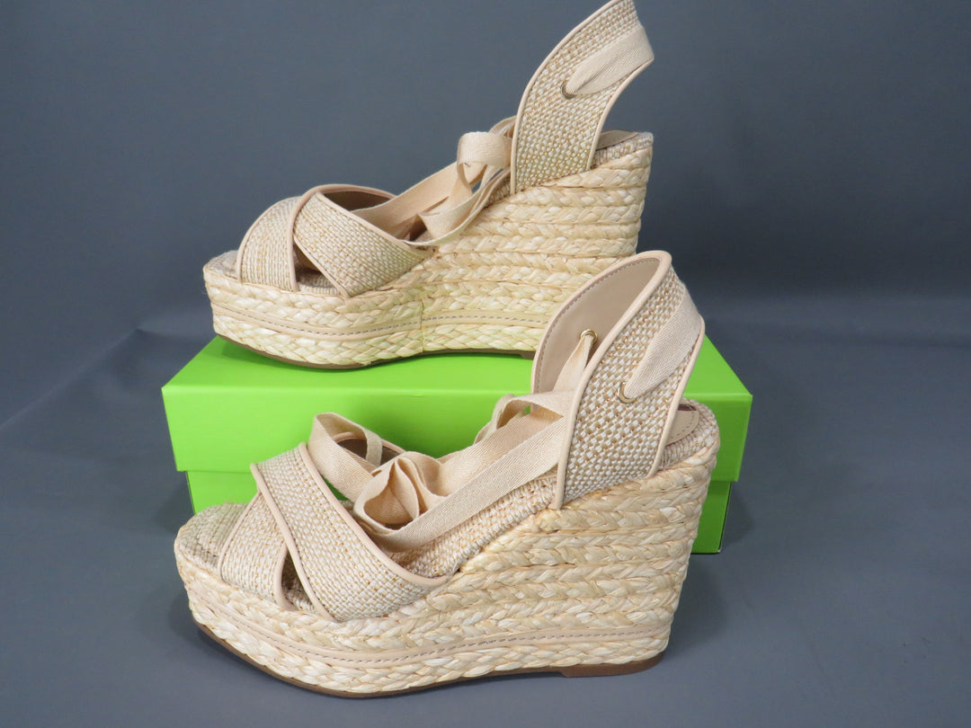 Sam Edelman Vaughn Crossover Strappy Espadrille Wedge Sandals