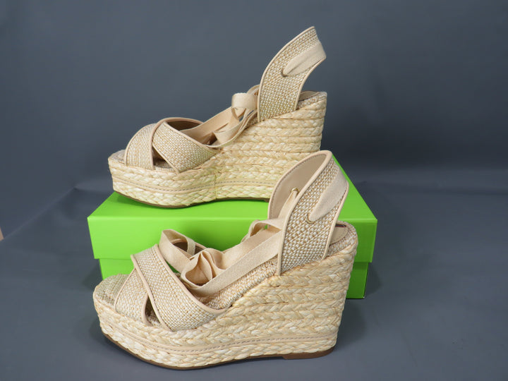 Sam Edelman Vaughn Crossover Strappy Espadrille Wedge Sandals