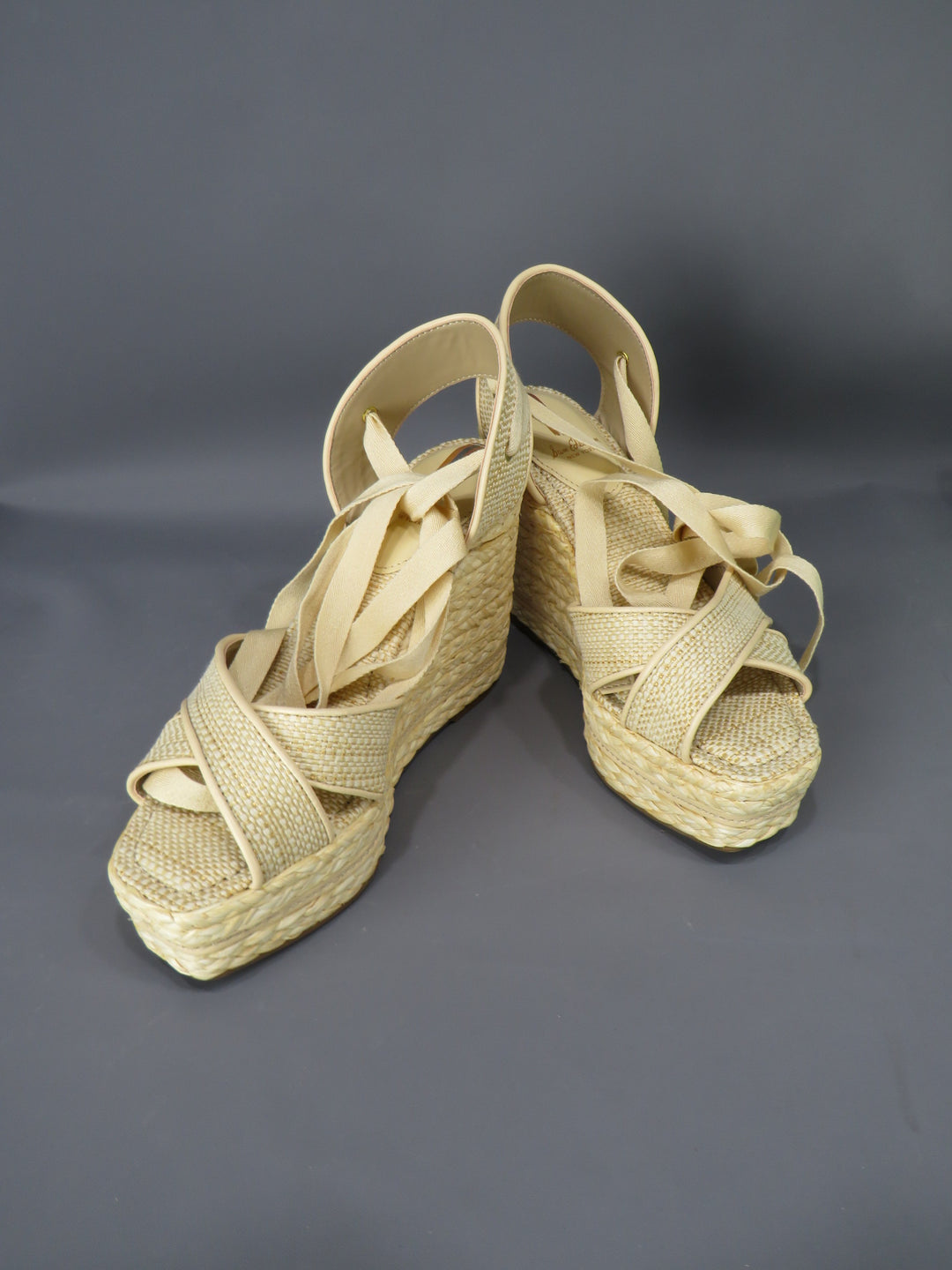 Sam Edelman Vaughn Crossover Strappy Espadrille Wedge Sandals