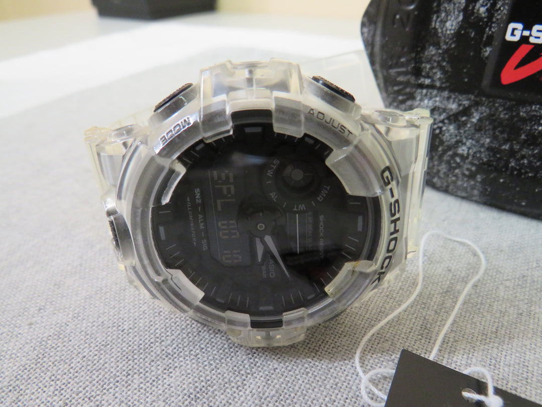G-Shock Men's Analog-Digital Clear Resin Strap Watch 53.4mm GA700SKE