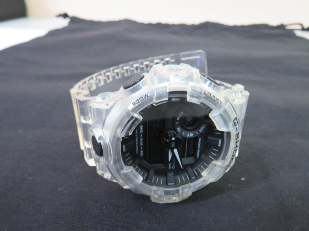 G-Shock Men's Analog-Digital Clear Resin Strap Watch 53.4mm GA700SKE