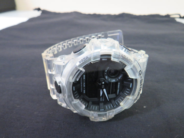 G-Shock Men's Analog-Digital Clear Resin Strap Watch 53.4mm GA700SKE