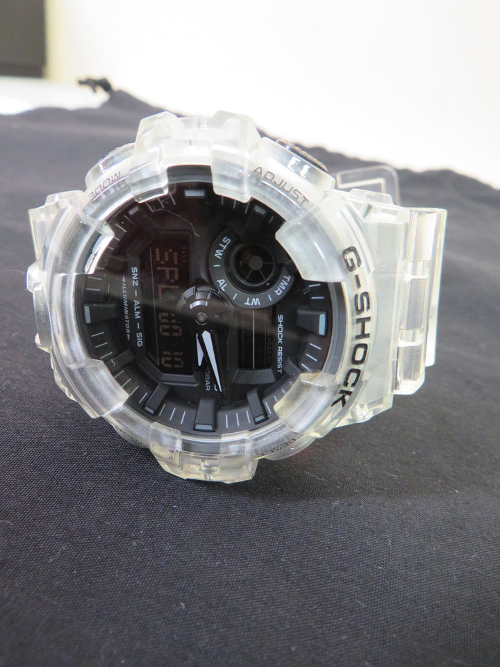 G-Shock Men's Analog-Digital Clear Resin Strap Watch 53.4mm GA700SKE