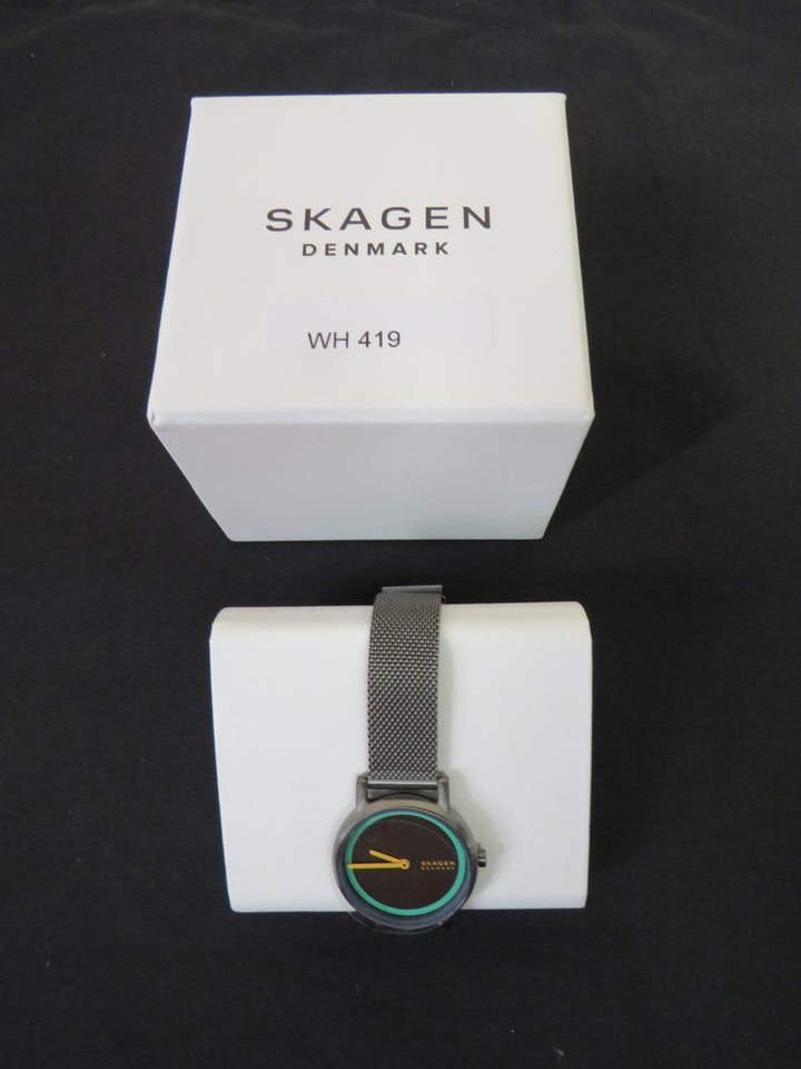 Skagen Women's Signatur Lille Two Hand Gunmetal Stainless Steel Watch 30mm