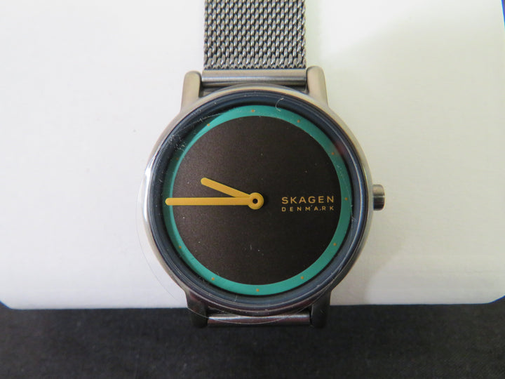 Skagen Women's Signatur Lille Two Hand Gunmetal Stainless Steel Watch 30mm