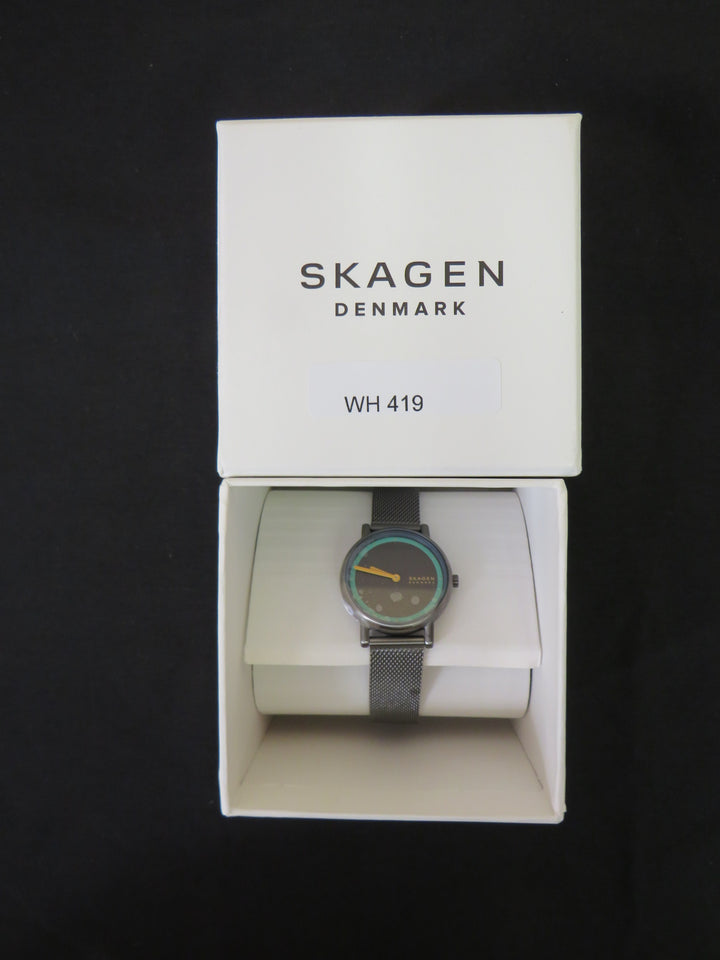 Skagen Women's Signatur Lille Two Hand Gunmetal Stainless Steel Watch 30mm