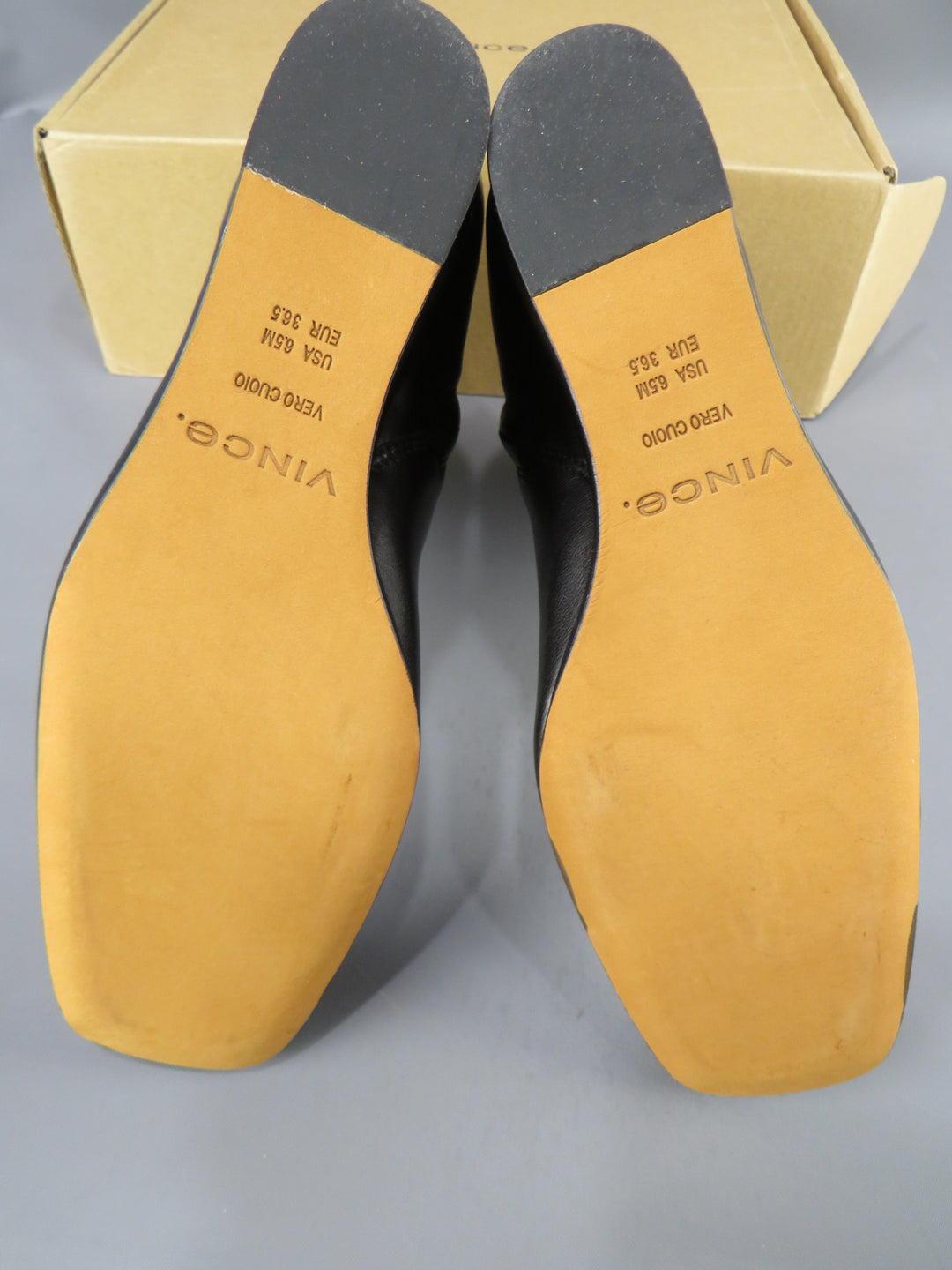 Vince Women's Andy Square Toe Wedge Heel Ankle Booties