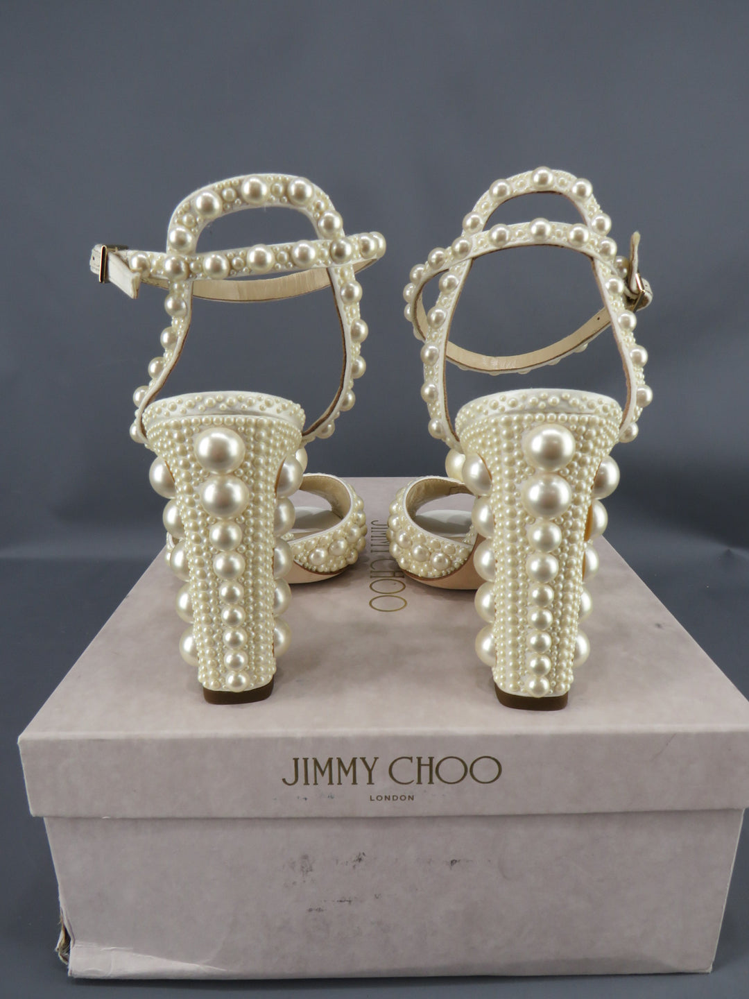 Jimmy Choo Women's Sacaria 100 Embellished Block Heel Sandals