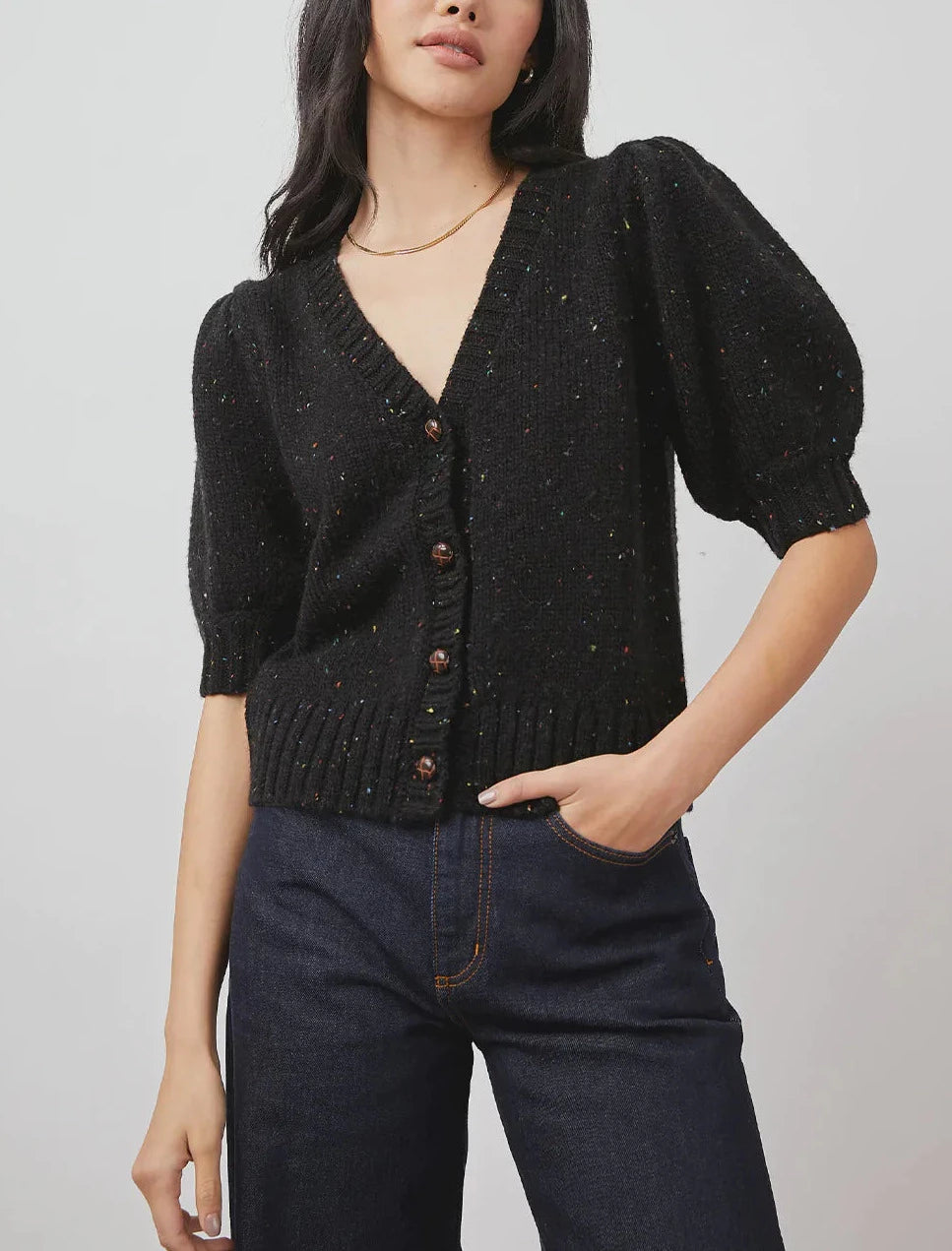 Rails Isla Short Sleeve Knit Cardigan
