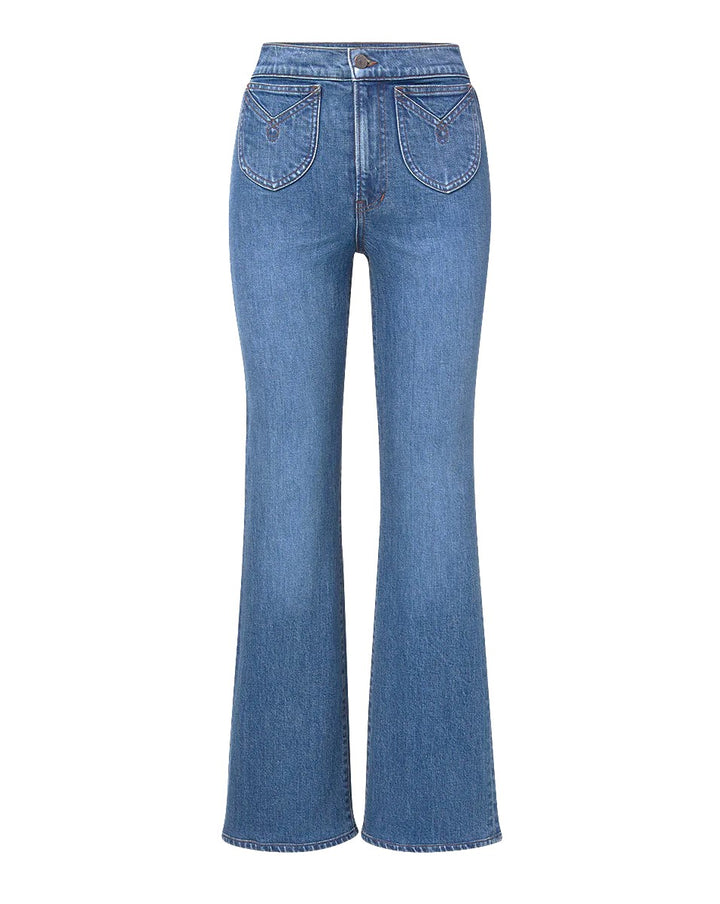 Veronica Beard Crosbie High Rise Wide Leg Jeans