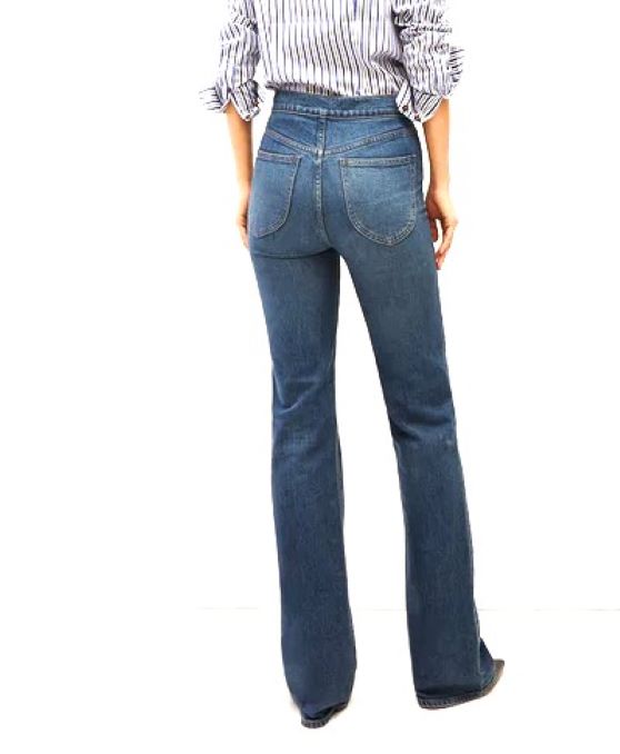 Veronica Beard Crosbie High Rise Wide Leg Jeans