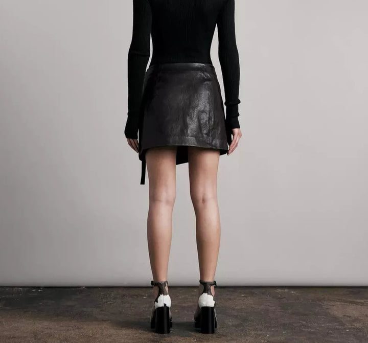 Rag & Bone James Mini Leather Skirt