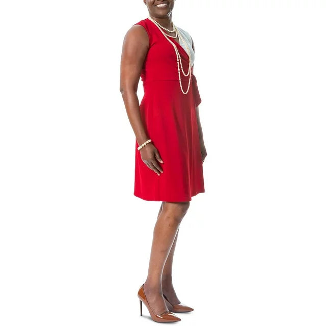 Kasper Women's Colorblocked Faux-Wrap Dress