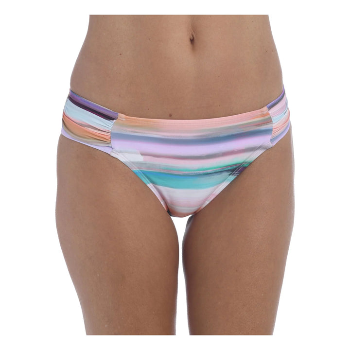 La Blanca Printed Side-Shirred Hipster Bottoms