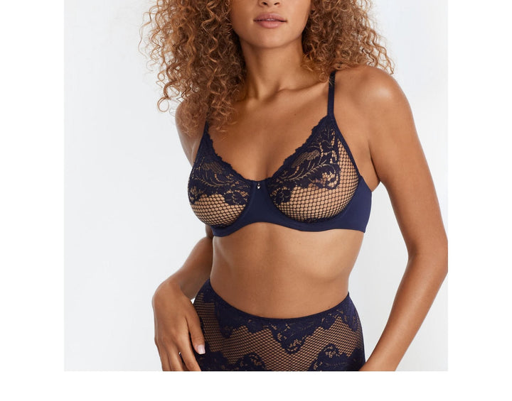 Le Mystère Lace Allure Unlined Underwire Demi Bra