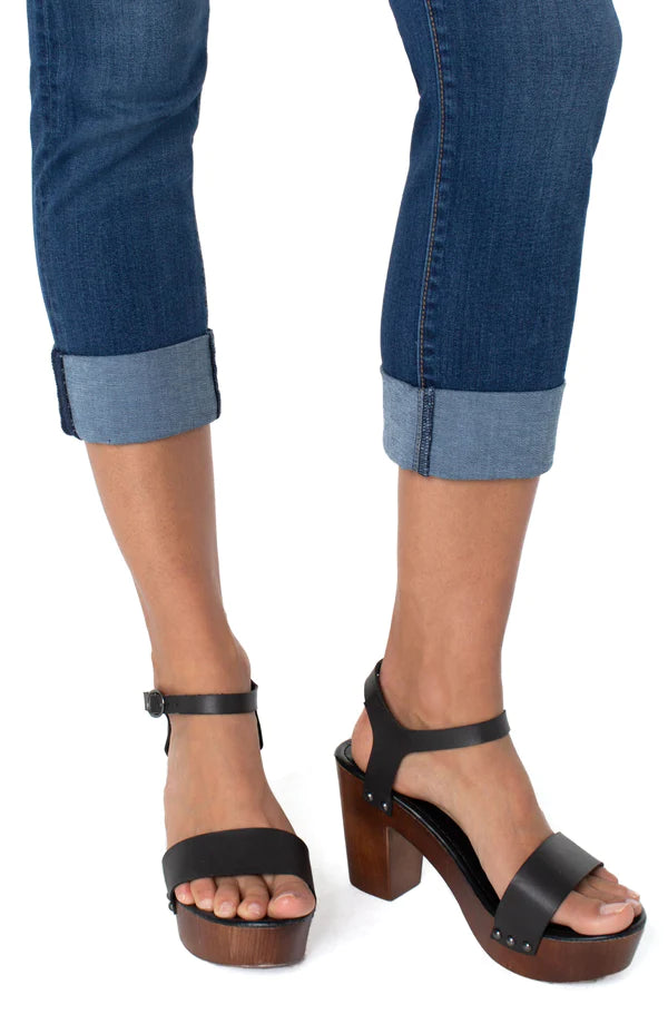 Liverpool Los Angeles Skinny Roll Cuff Cropped Jeans