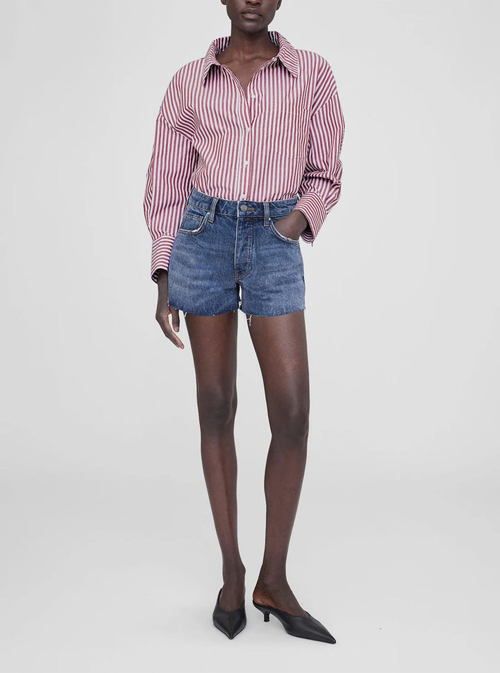 Anine Bing Cotton Mika Stripe Shirt